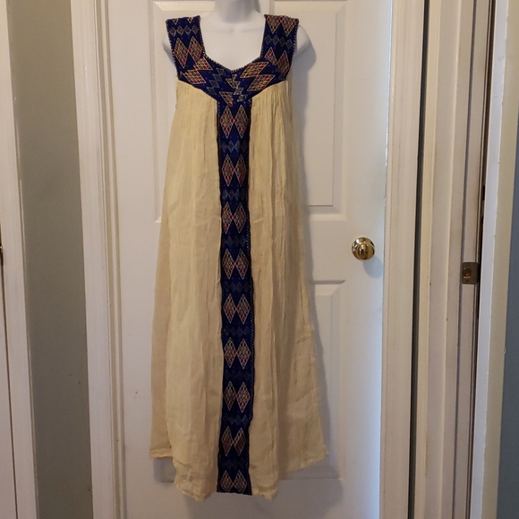 Sleeveless Dress Long with shawl - Picture 1 of 3